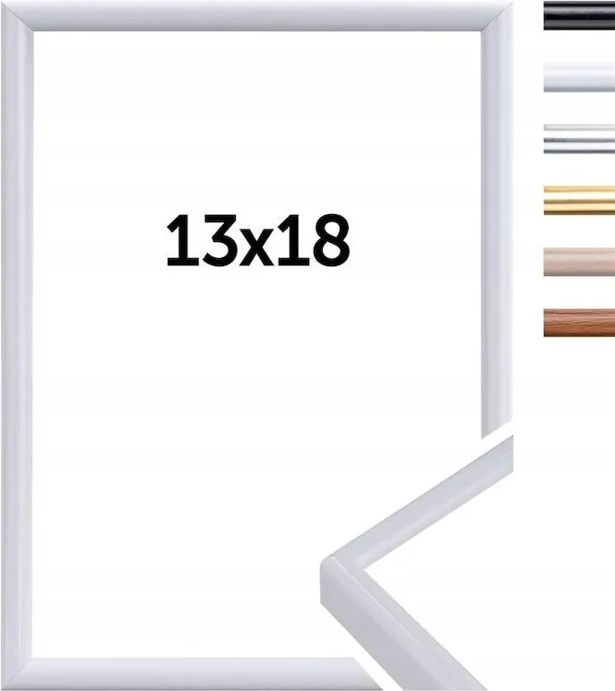 Doerr New York Fehér 13x18 cm képkeret (9x13 cm keret, támasztóláb)