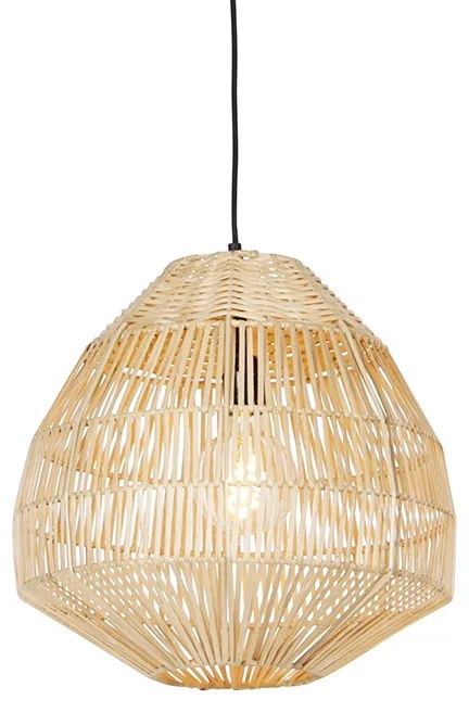 Rusztikus függőlámpa rattan 41 cm - Bishop