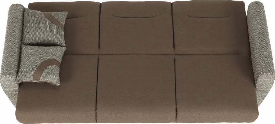 3-ülés ágyfunkcióval, barna, MILO 3-Ülés