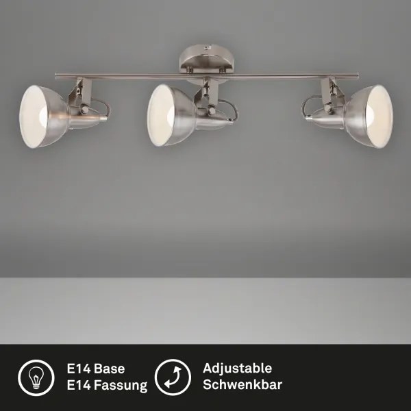 Spotlámpa 3xE14/40W/230V matt króm