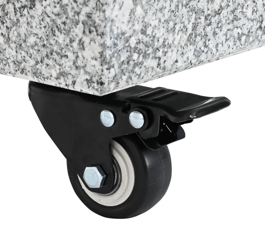 Kerekes Napernyő Alaptermék Ø38/48mm Szürke Gránit 30 kg Négyzet