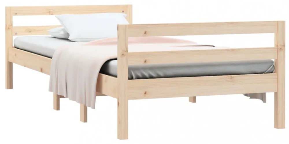 tömör fenyő ágykeret matrac nélkül 80 x 200 cm