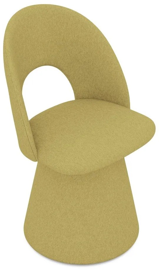 Sárga kárpitozott étkezőfotel Kalo – Makamii