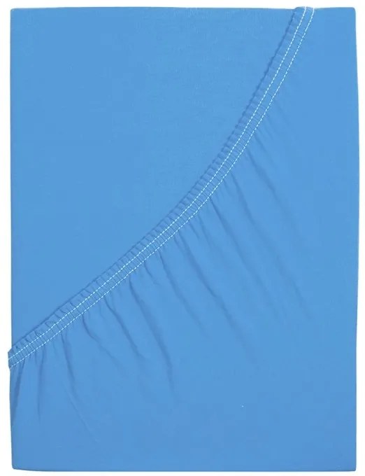 Jersey lepedő kiságyba EXCLUSIVE 70x140 cm kék