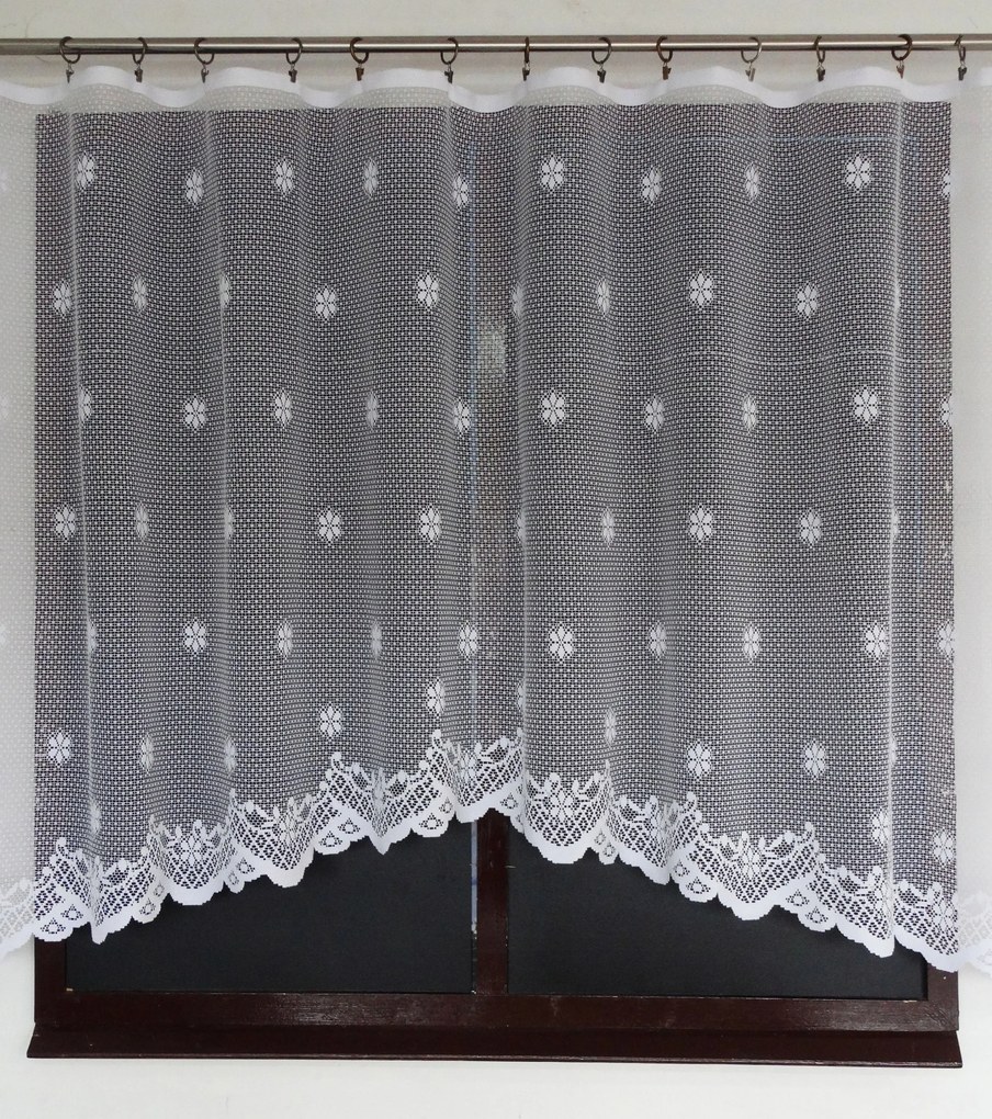 Mg Függöny 14612 Fehér Ív 290X140 kész szalaggal