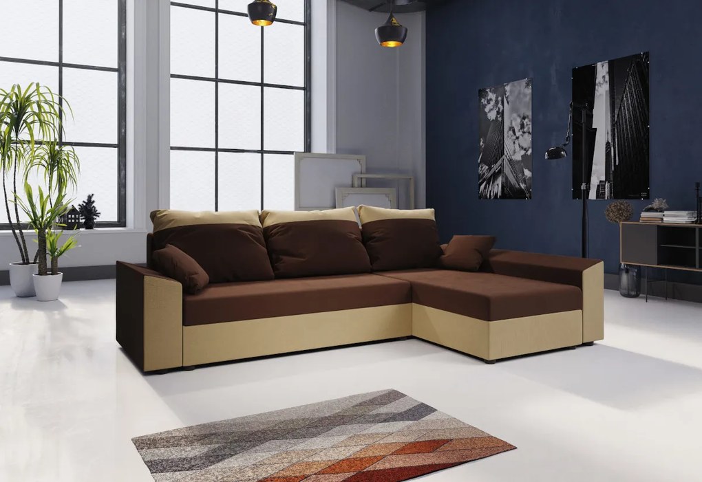 PAMELA ágyázható sarok ülőgarnitúra, 245x85x140, mikrofázis 20/05, jobb