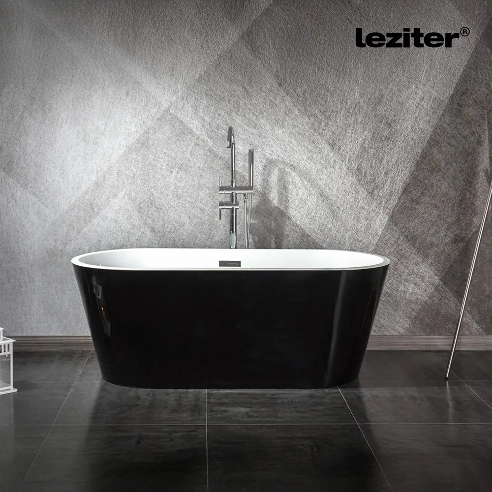 Noa szabadon álló fürdőkád 170x75x56 cm fekete