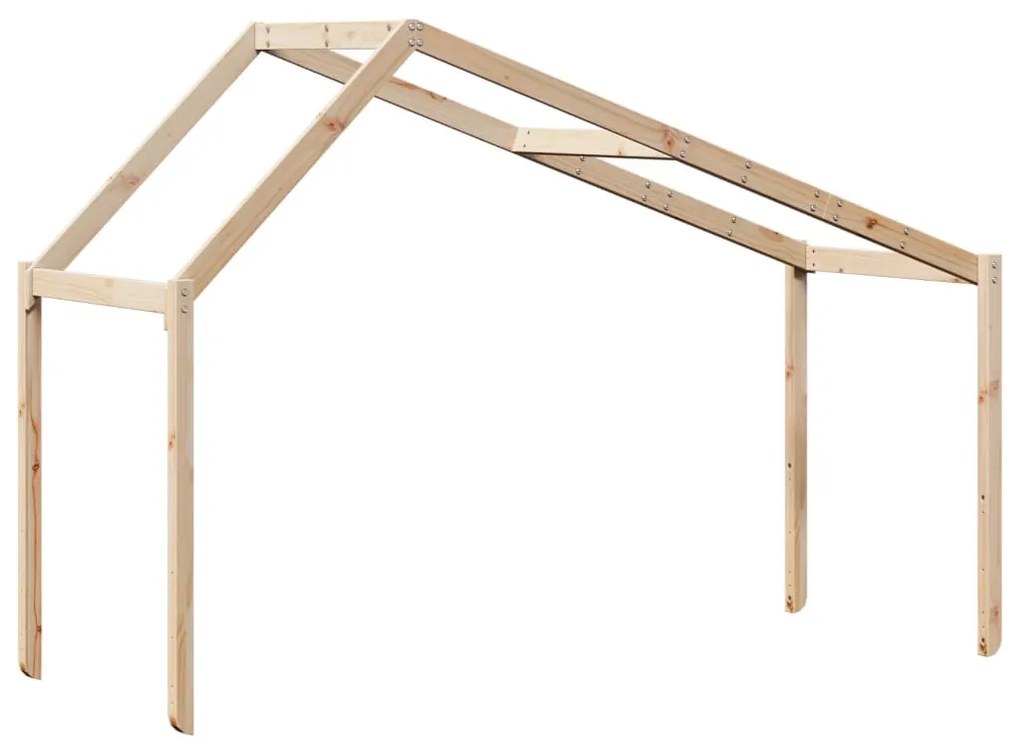 tömör fenyőfa gyerekágytető 213 x 85,5 x 144,5 cm