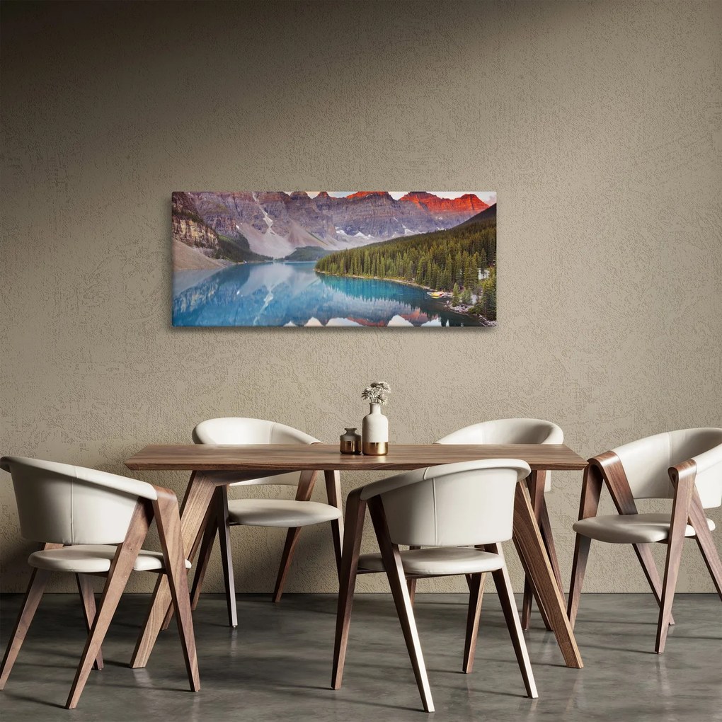 Kép - kanadai hegyi táj (120x50 cm)