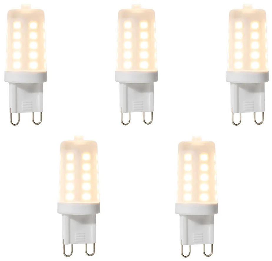 5 darabos készlet G9 dimmelhető LED izzók 3W 280 lm 2700K