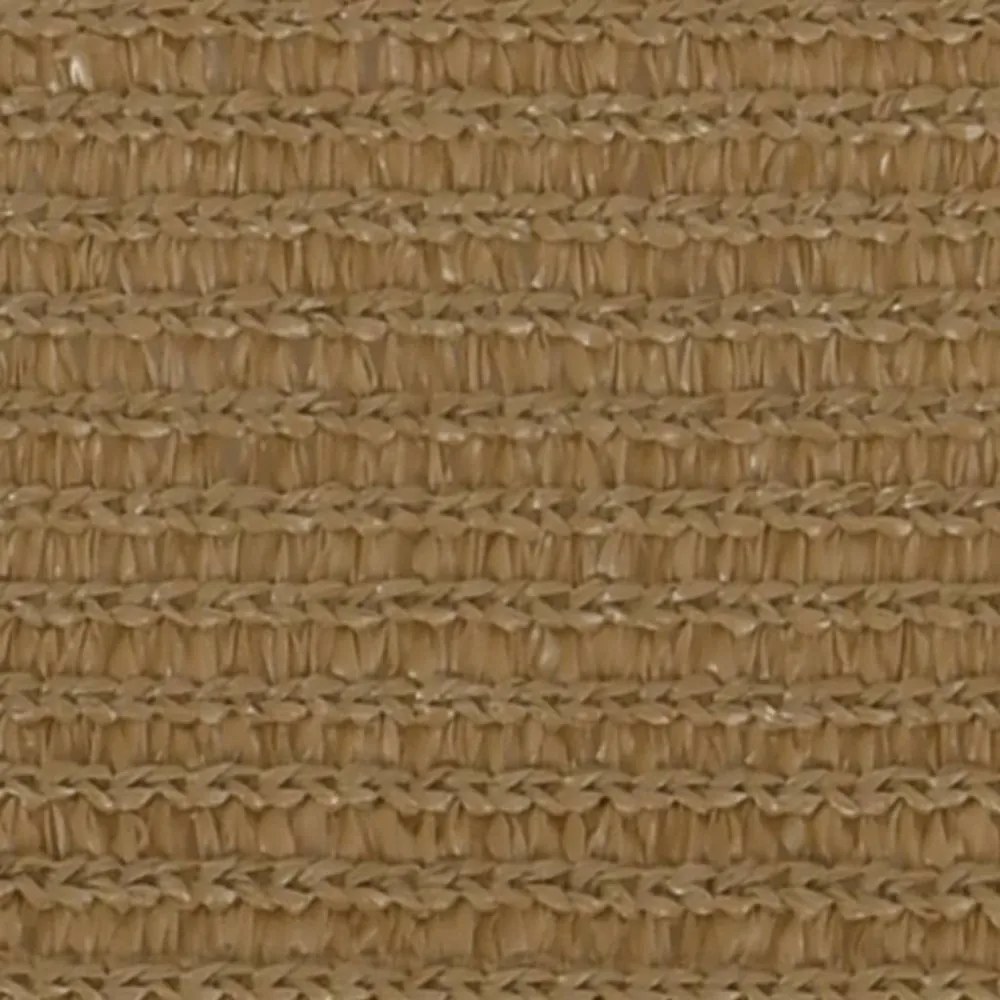 tópszínű HDPE napvitorla 160 g/m² 3 x 6 m