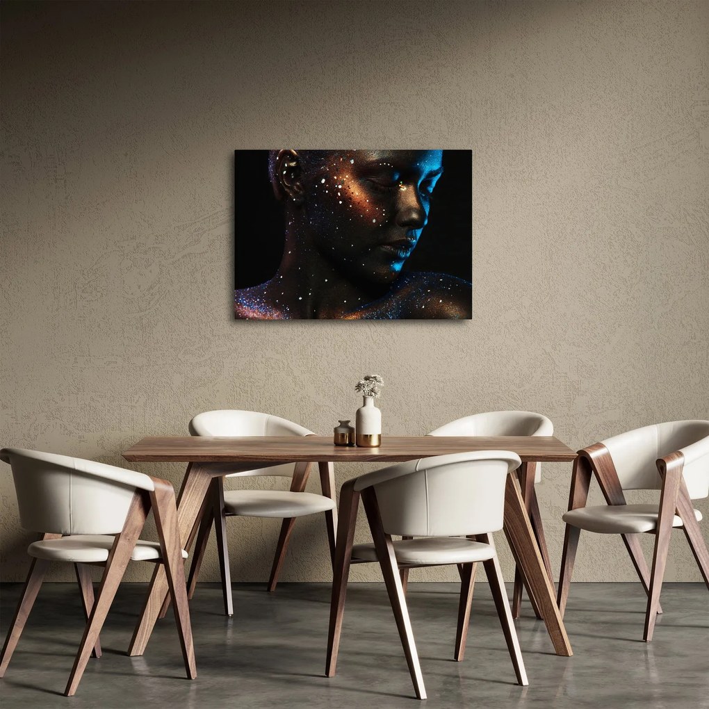 Csillogó nő képe (70x50 cm)