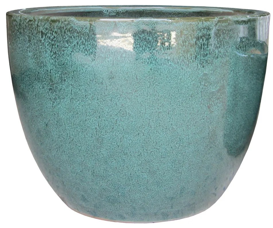 Burnley edények, mázas kerámia, zöld 3 db