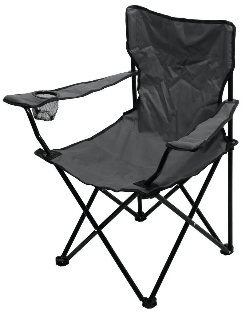 Cattara 13447 Camping összecsukható szék Bari,szürke , 49 x 39 x 84 cm