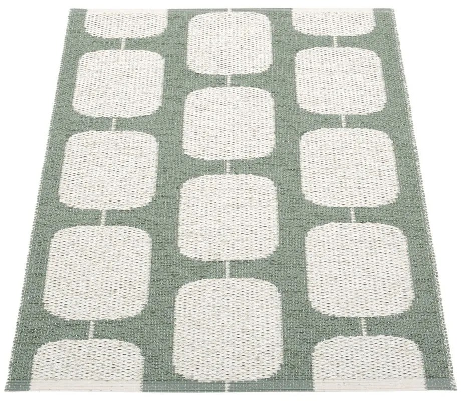 Zöld-krémszínű kültéri-beltéri szőnyeg 70x100 cm Sten Army – Pappelina