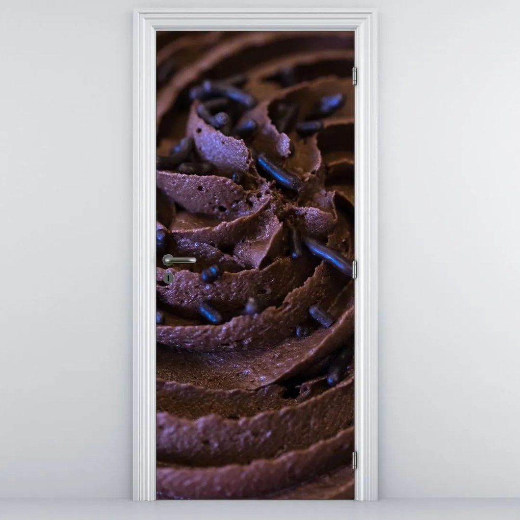 Fotótapéta ajtóra - Csokoládé cupcake (95x205cm)