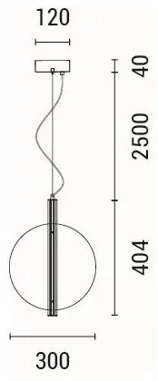 LED Csillár zsinóron LED/12,6W/230V 3000K