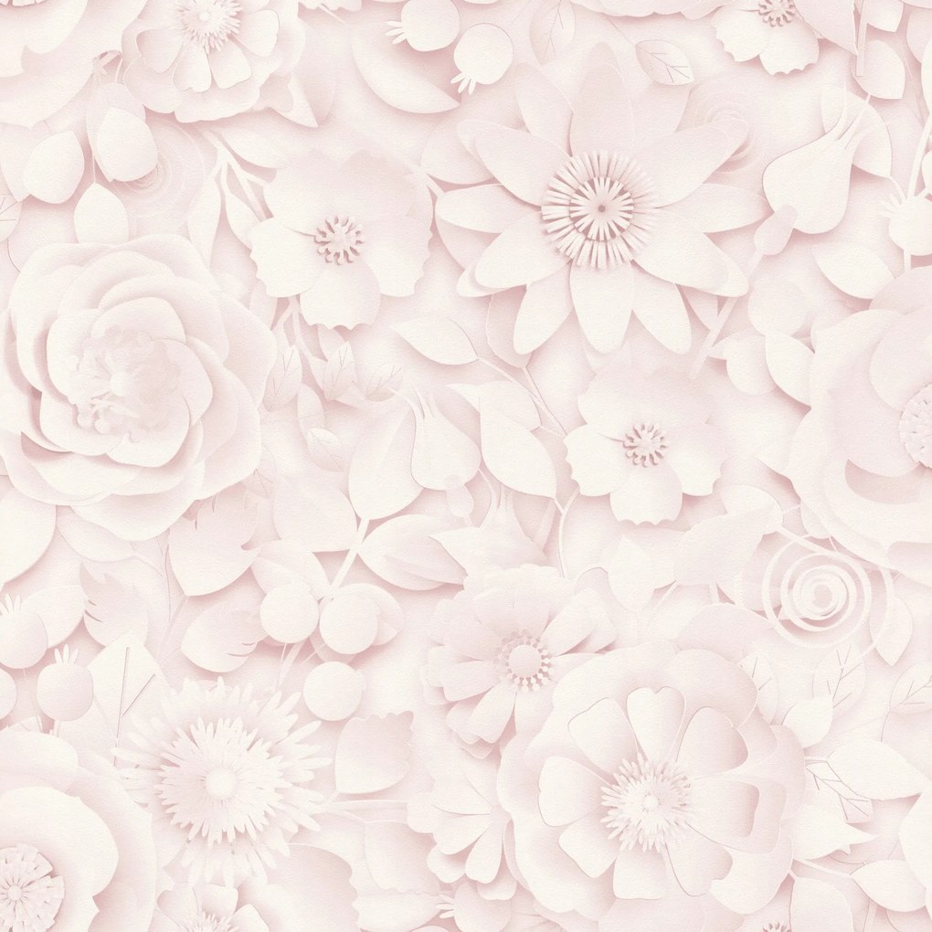 tapéta rasch 200232 rózsaszín virágok romantikus fali finom stílusos