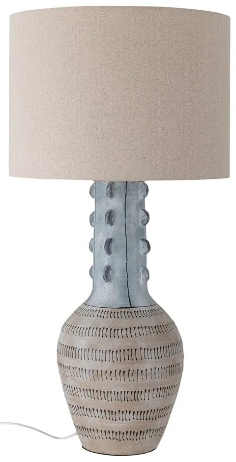 Világoskék asztali lámpa textil búrával (magasság 90 cm) Gadiela – Bloomingville