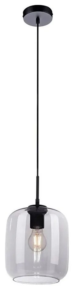 Paul Neuhaus 2002-25 - Csillár zsinóron SHITAKE 1xE27/10W/230V átm. 20 cm füstszínű