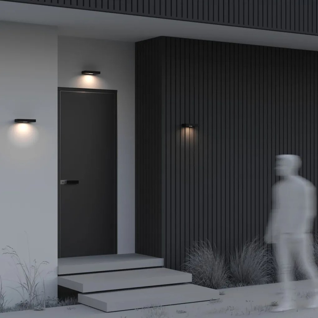 MAYTONI OSL456WL-L2GF3K PIR Modern Kültéri Fali Lámpa Grafit LED IP54