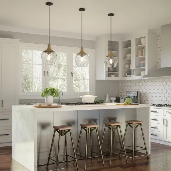 Quoizel QZ-ROYER-1P-MBK - Csillár rúdon ROYER 1xE27/60W/230V átm. 30,2 cm