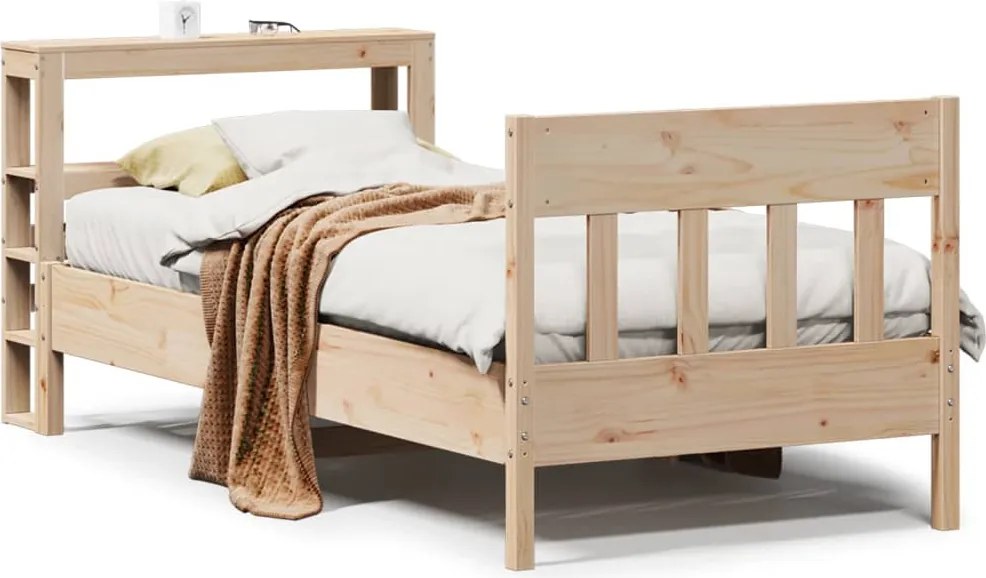 vidaXL tömör fenyőfa ágy matrac nélkül 90 x 200 cm