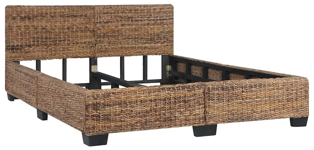 természetes rattan ágykeret 160 x 200 cm