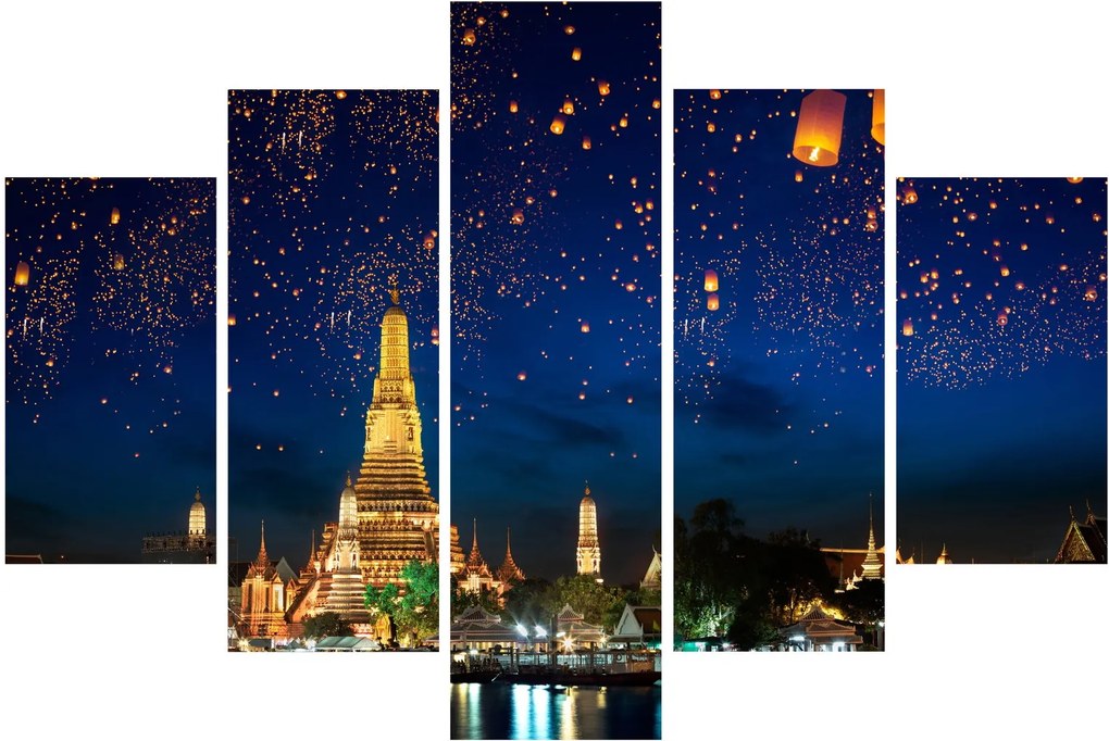 Kép - A boldogság lámpásai, Bangkok (150x105 cm)