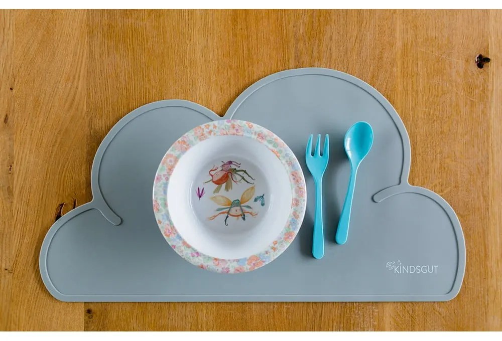 Cloud sötétszürke szilikon tányéralátét, 49 x 27 cm - Kindsgut