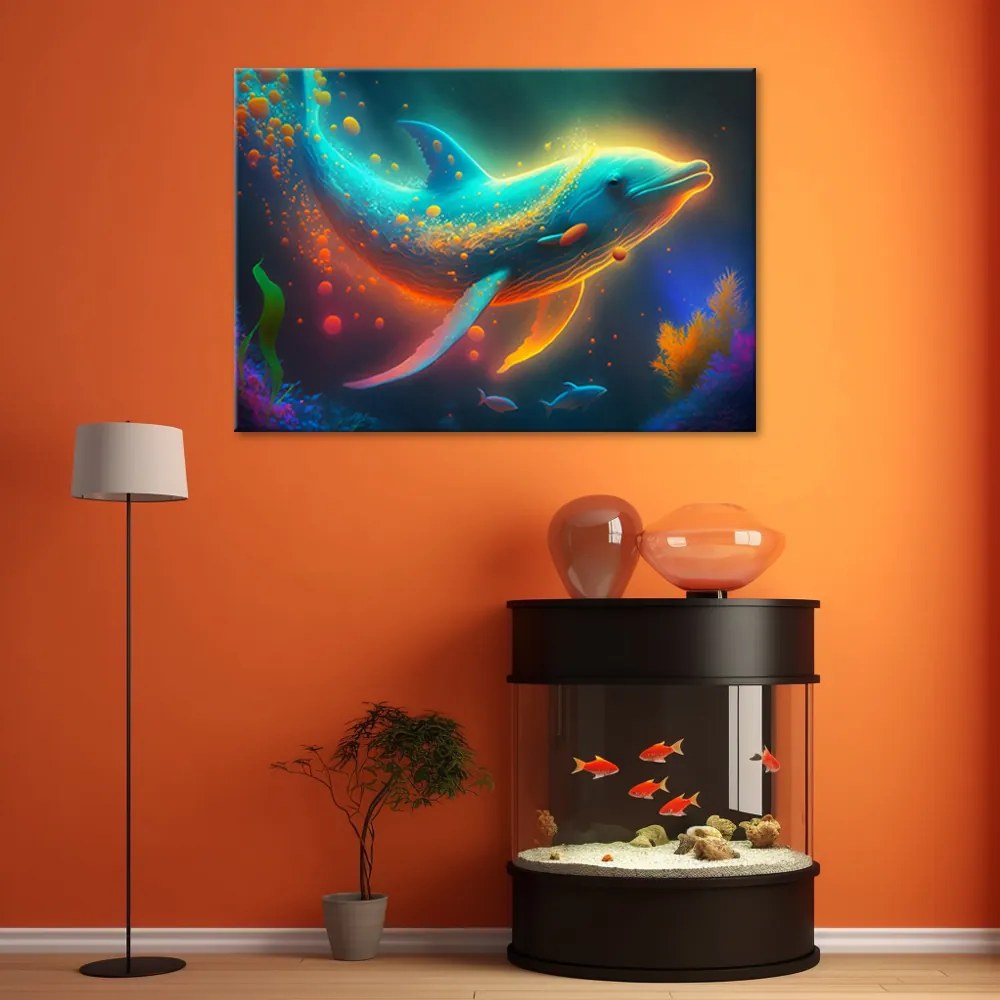 Gario Vászonkép Tengeri delfin Méret: 90 x 60 cm