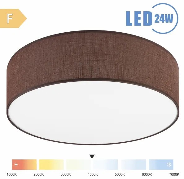 Brilagi - LED Mennyezeti lámpa SIRIJA LED/24W/230V átm. 45 cm barna