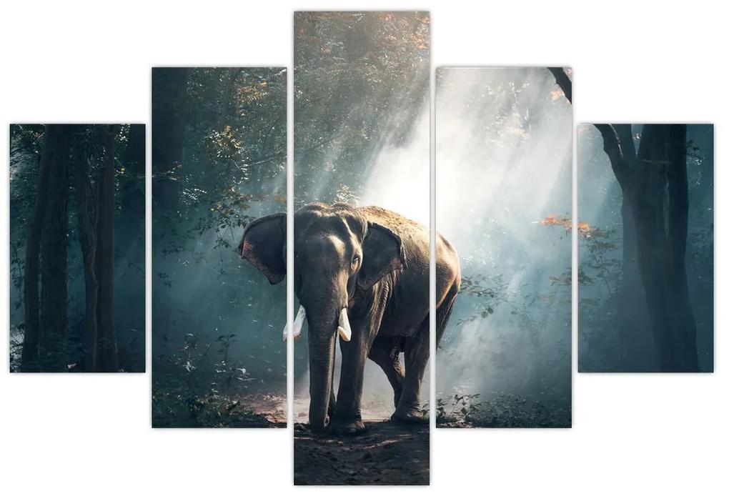 Elefánt a dzsungelben képe (150x105 cm)