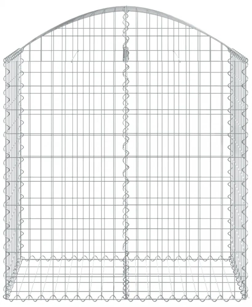 íves horganyzott vas gabion kosár 100x50x100/120 cm