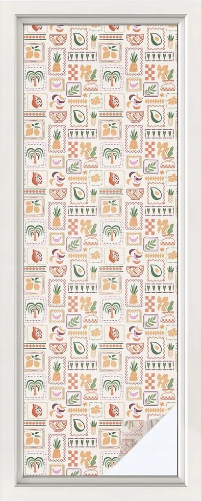 Szélvédőfólia Adatvédelem Folklór minták 50x146 cm