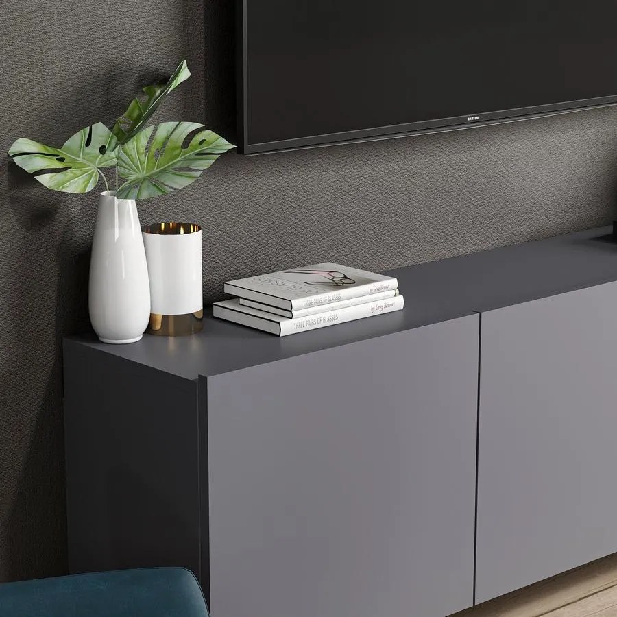 TV szekrény White - Anthracite