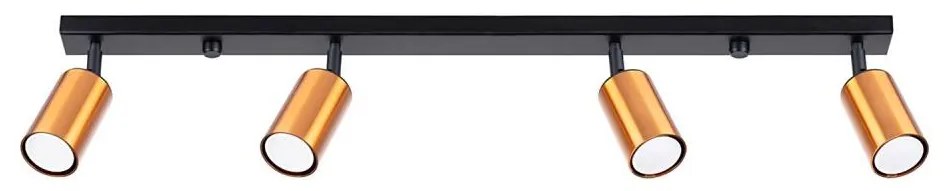 Sollux SL.1379 - Spotlámpa WINX 4xGU10/10W/230V fekete/réz
