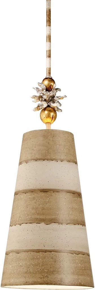 Flambeau glamour modern függeszték anemome krém szürke elsfb-anemone-p-b