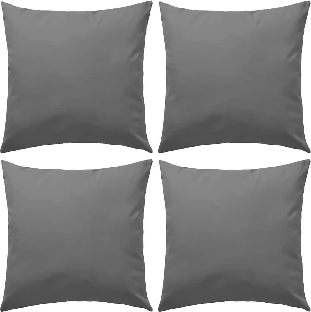 vidaXL 4 db szürke kültéri párna 45 x 45 cm