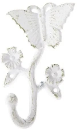 Antikolt fehér öntöttvas pillangós fogas