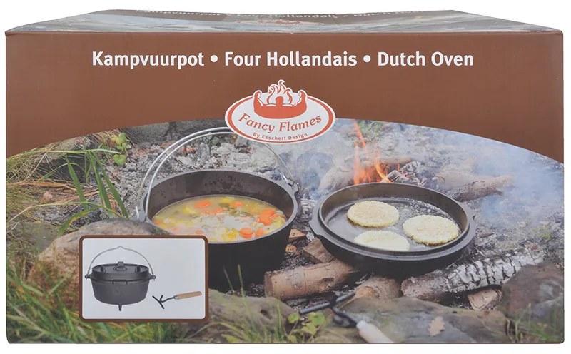 Öntöttvas holland sütő, 6,5 literes