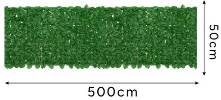 Artificial hedge for balcony 5x0.5m Gardlov 25342