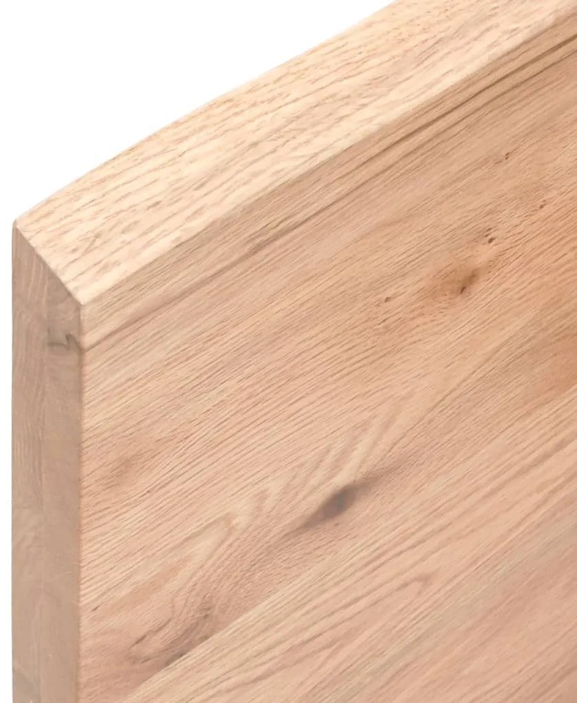 világosbarna kezelt tömör tölgyfa asztallap 140x60x(2-4) cm