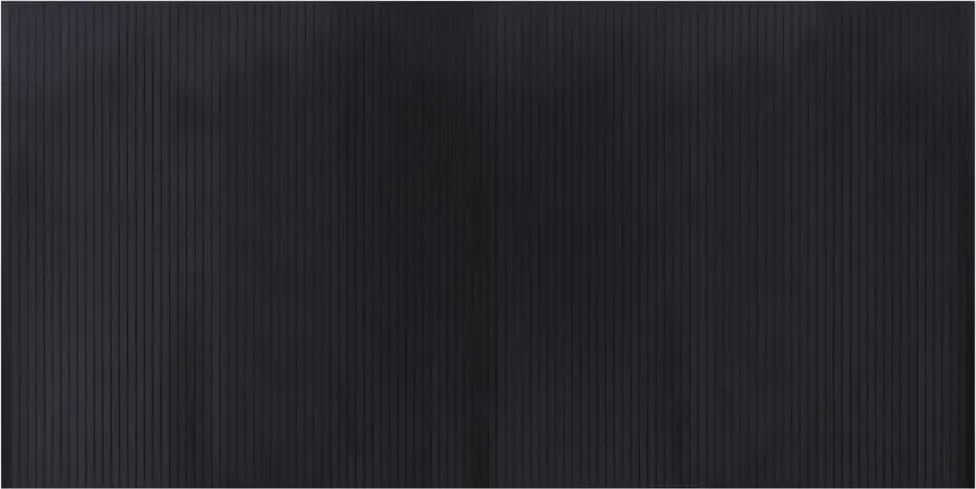 vidaXL négyszögletű fekete bambusz szőnyeg 100 x 200 cm