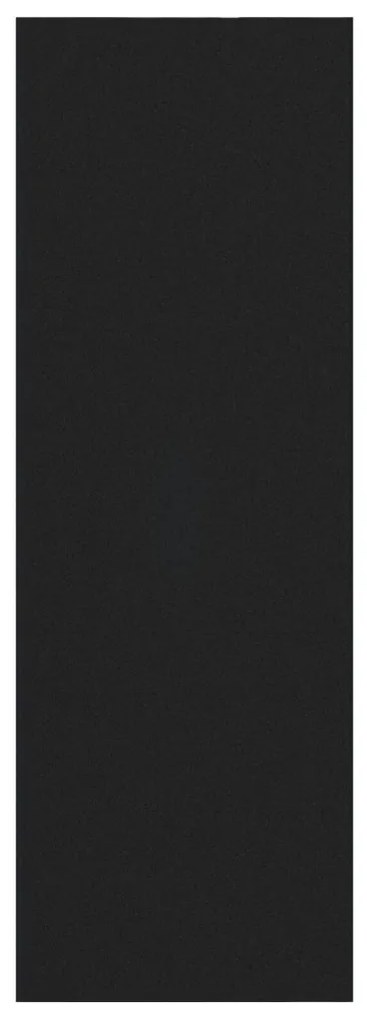 Négyzetes Lábtörlő Fekete 120x350 cm