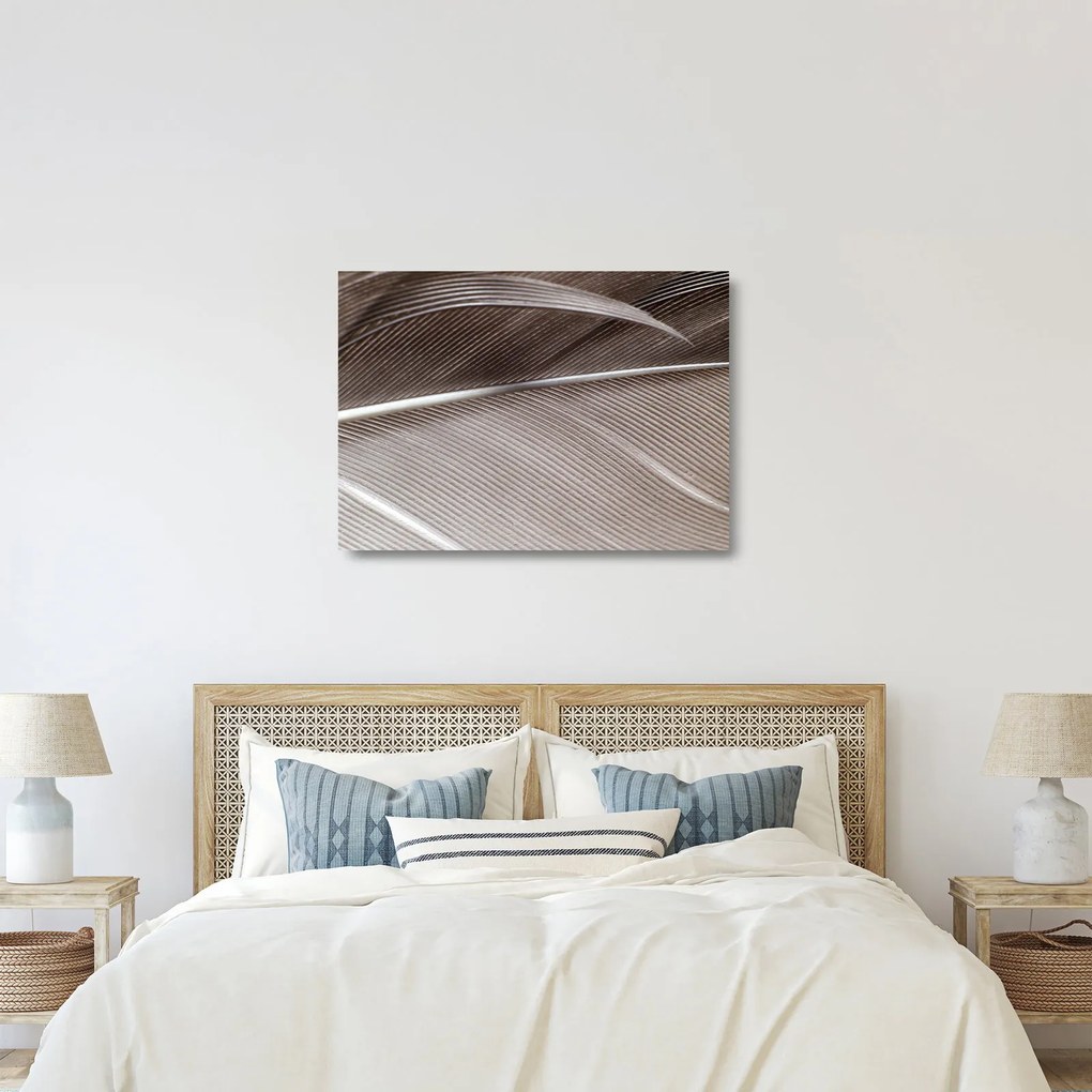 Absztrakt kép szálak (üvegen) (70x50 cm)