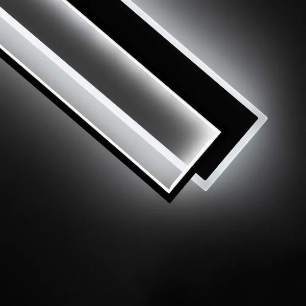 BRILAGI - LED dimmelhető mennyezeti lámpatest OUTLINE LED/90W/230V 18x100 cm fehér/fekete + távirányító