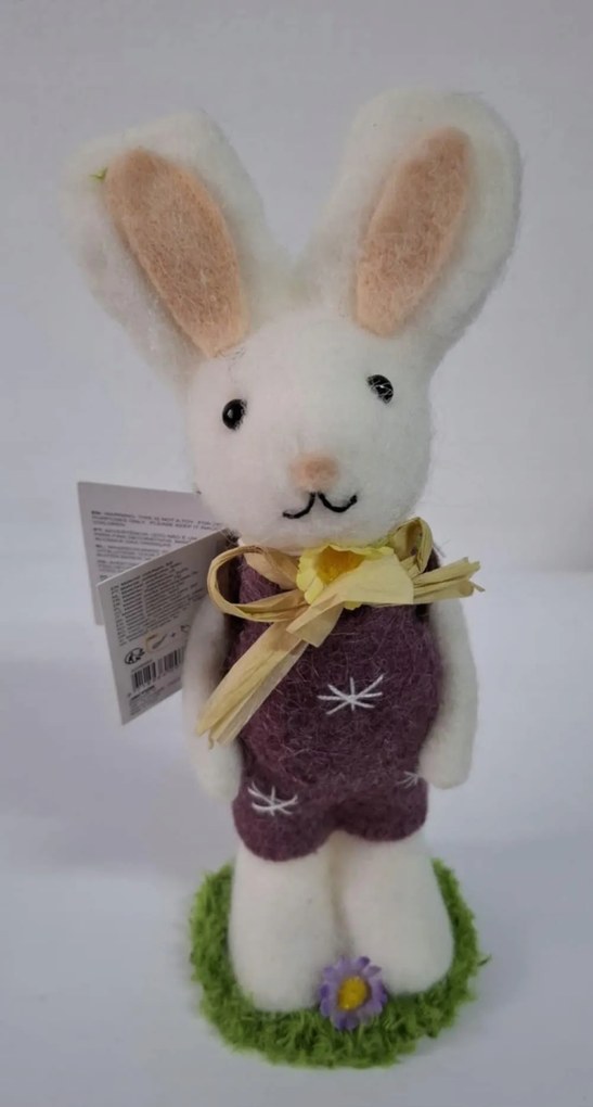 Nyuszi Filc Húsvéti Dekoráció Húsvétra 25 x 10 cm Dekoráció
