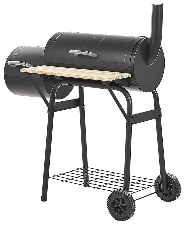 2in1 faszenes BBQ grill és smoker