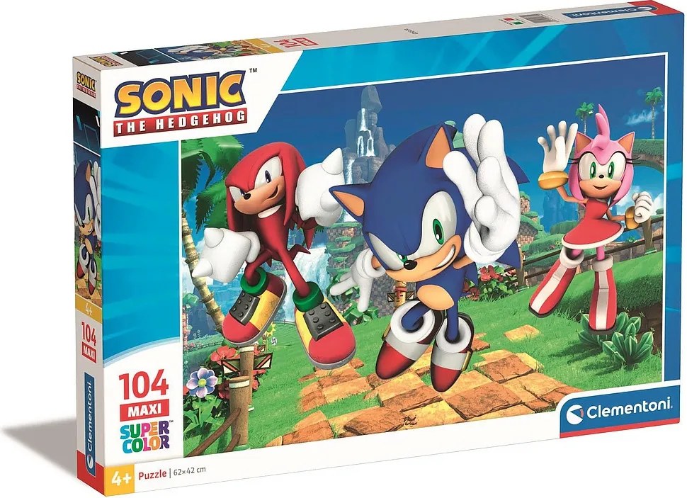 Sonic a sündisznó Amy Rose 104 db-os maxi puzzle Clementoni